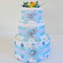 Load image into Gallery viewer, 3 Tier Socks &amp; More Nappy Cake