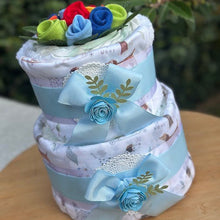 Load image into Gallery viewer, 2 Tier Puppy Love Nappy Cake
