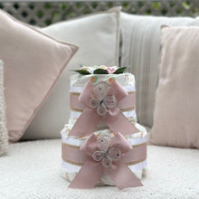 Load image into Gallery viewer, 2 Tier Organic Nappy Cake