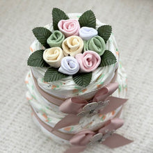 Load image into Gallery viewer, 2 Tier Organic Nappy Cake