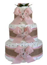 Load image into Gallery viewer, 3 Tier Organic Nappy Cake