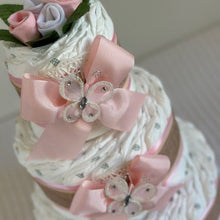 Load image into Gallery viewer, 3 Tier Organic Nappy Cake