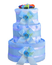 Load image into Gallery viewer, 3 Tier Silver Nappy Cake