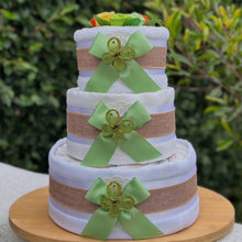 Load image into Gallery viewer, 3 Tier Silver Nappy Cake