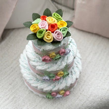 Load image into Gallery viewer, 3 Tier Bronze Spring Time Nappy Cake
