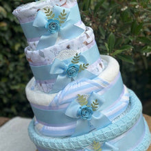 Load image into Gallery viewer, 4 Tier Puppy Love Nappy Cake