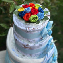 Load image into Gallery viewer, 4 Tier Puppy Love Nappy Cake