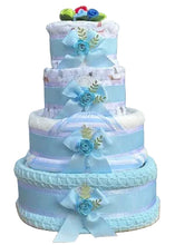 Load image into Gallery viewer, 4 Tier Puppy Love Nappy Cake