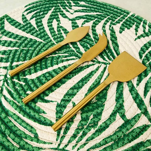 Clinq Gold 3 Piece Cheese Knife Set