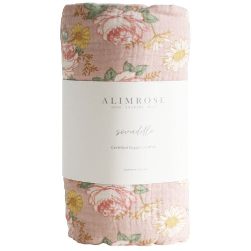 Alimrose Organic Muslin Wrap - Rose