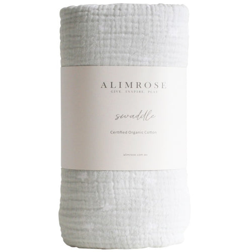 Alimrose Organic Muslin Wrap - Grey Starry Night