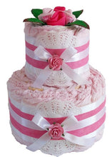 Load image into Gallery viewer, 2 Tier Bronze Nappy Cake