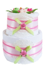 Load image into Gallery viewer, 2 Tier Socks &amp; More Nappy Cake