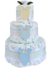 Load image into Gallery viewer, 3 Tier Bronze Little Baby Nappy Cake