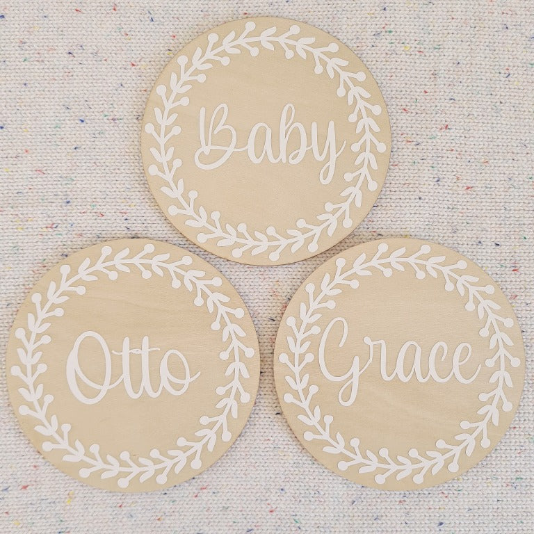 Wooden Baby Name Plaque