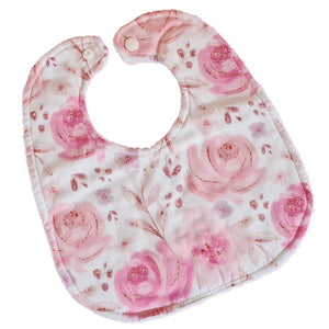 Roses Cotton Bib - Hand Made