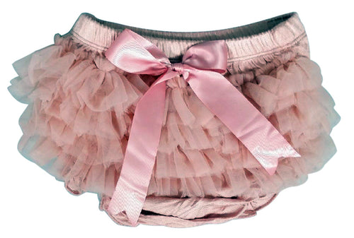 Ruffle Baby Bloomers - Dusky Pink