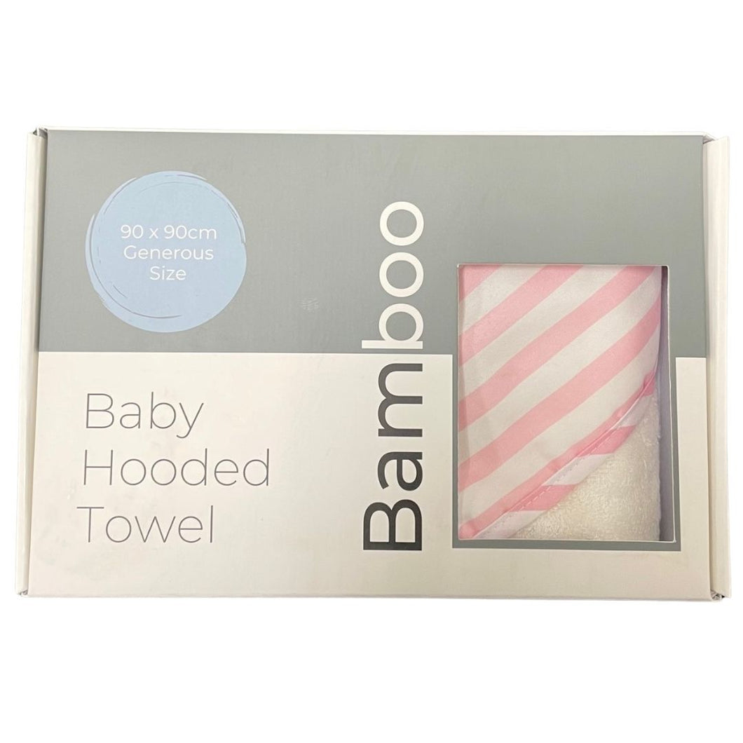 Bamboo Hooded Towel - Pink
