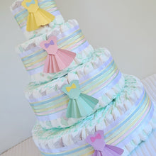 Load image into Gallery viewer, 4 Tier Bronze Little Lady Nappy Cake