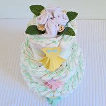 Load image into Gallery viewer, 3 Tier Bronze Little Lady Nappy Cake