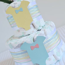 Load image into Gallery viewer, 2 Tier Bronze Little Baby Nappy Cake