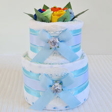 Load image into Gallery viewer, 2 Tier Socks &amp; More Nappy Cake
