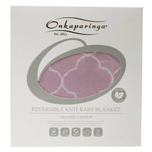 Load image into Gallery viewer, Onkaparinga Organic Cotton Blanket - Pink