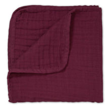 Load image into Gallery viewer, Organic Muslin Blanket - Bordeaux