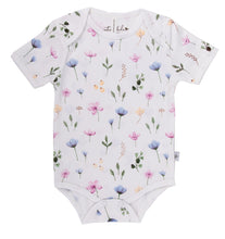 Load image into Gallery viewer, Flowers Organic Cotton Onesie