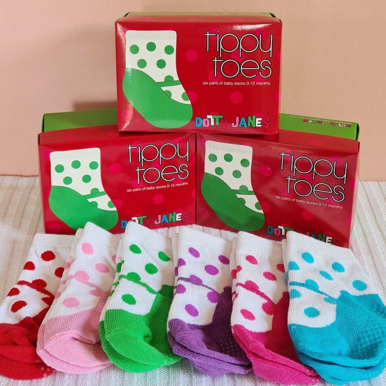 Tippy Toes Baby Socks - Dotty Janes
