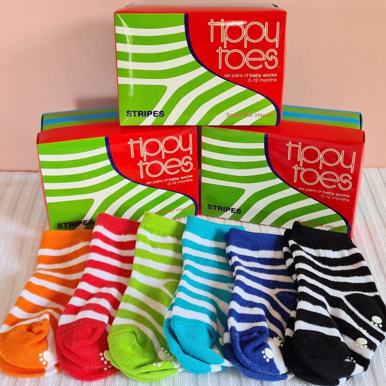 Tippy Toes Baby Socks - Stripes