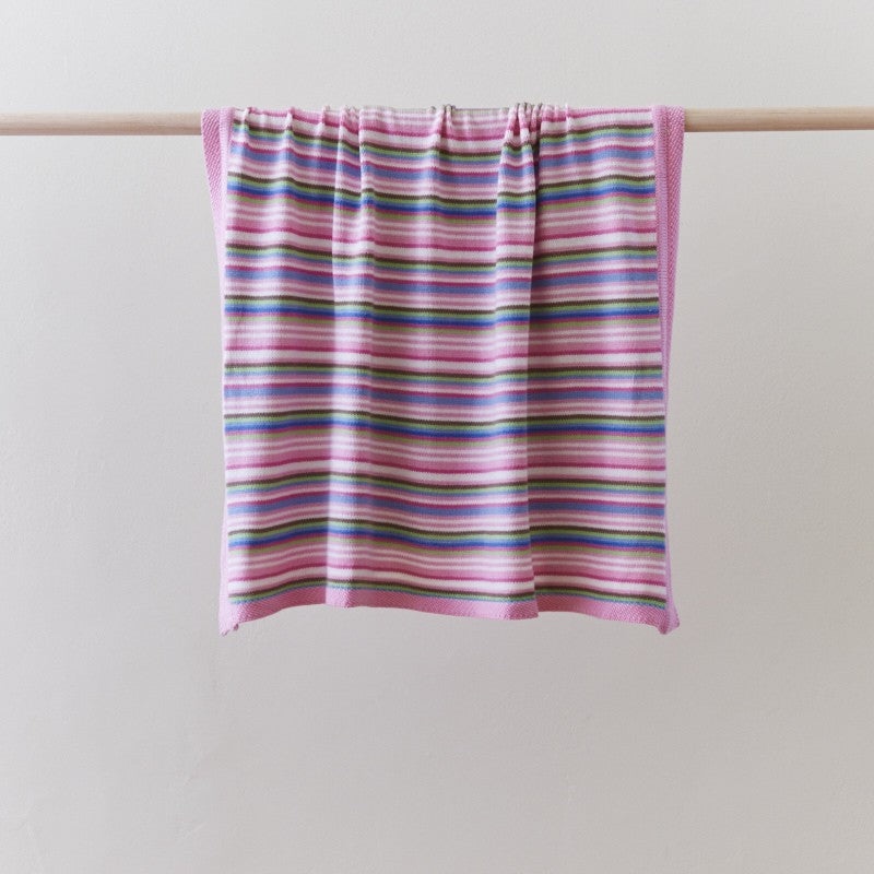 Baby Blanket - Pink Stripes